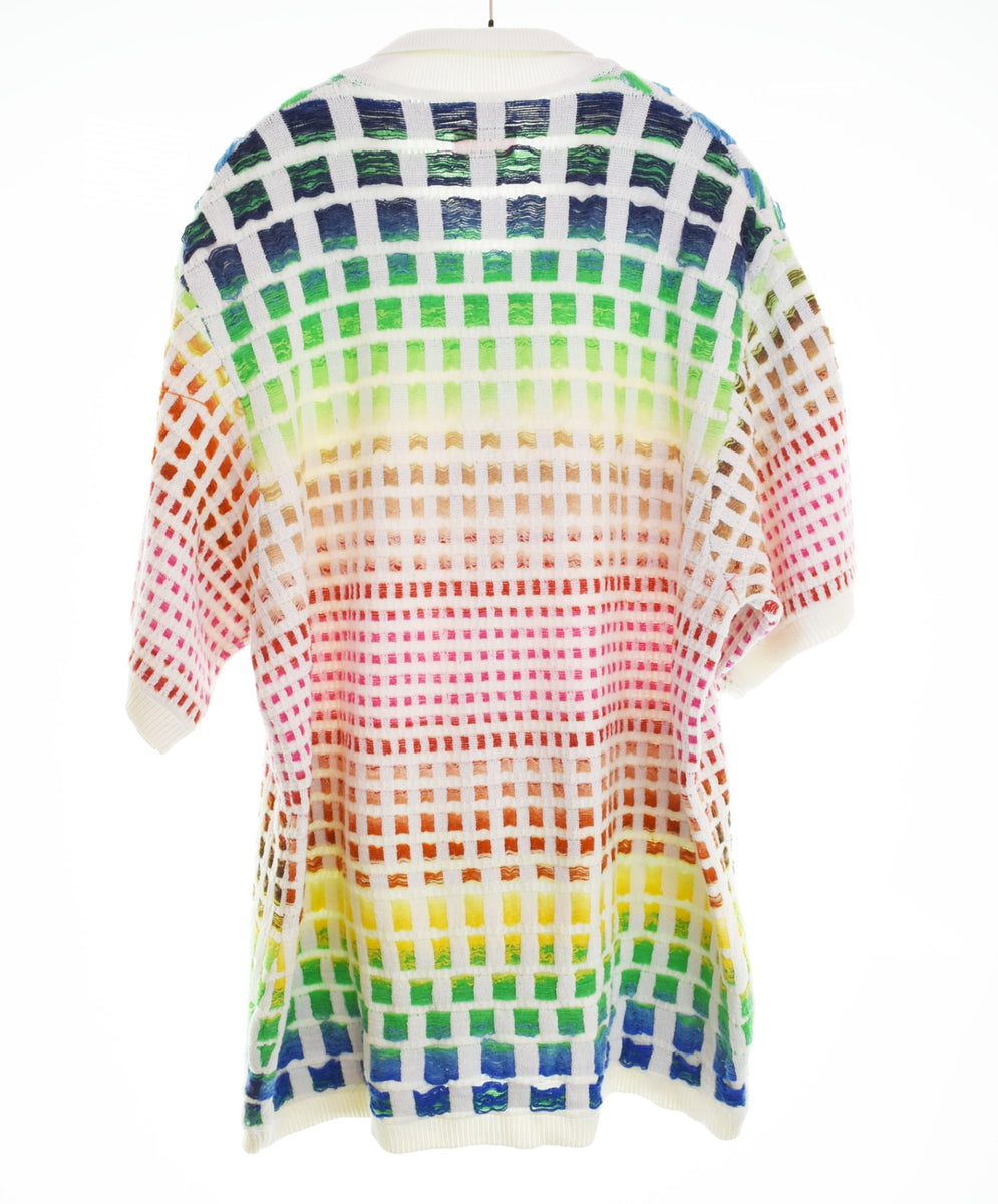 シュプリーム SUPREME 23SS GRADIENT GRID ZIP UP POLO ジップアップ