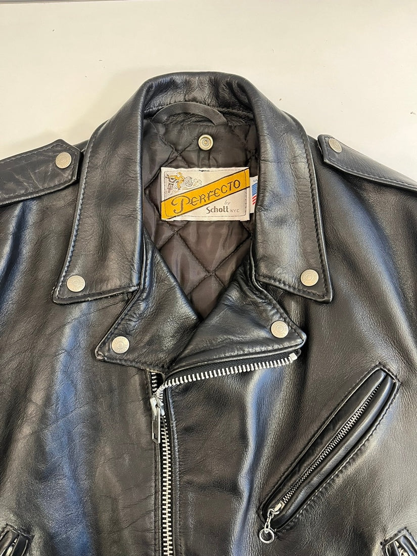 ショット SCHOTT 618 RIDERS バイカータグ ダブルライダース 黒 40