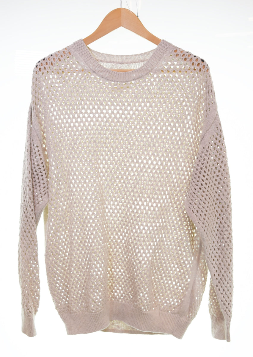 ヨーク YOKE 22SS ARK別注 Meshed Knit Crewneckメッシュ ニット