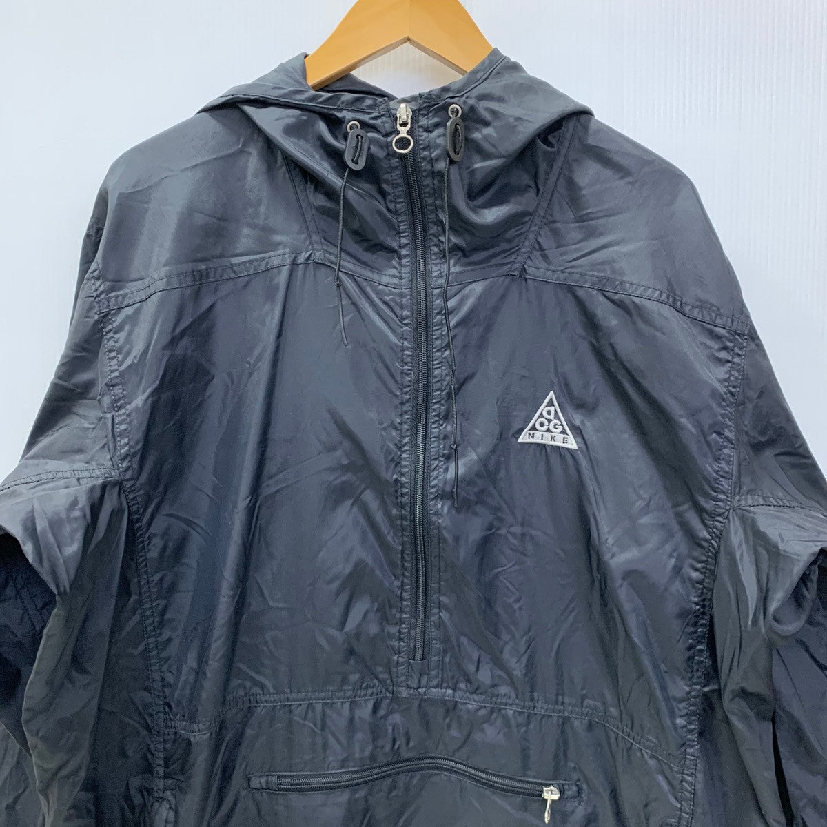 ナイキ NIKE ACG 90's ロゴ 刺繍 ナイロン アノラックパーカー