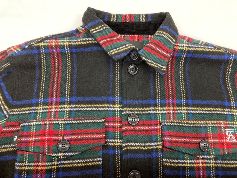 【極美品】WIND AND SEA CPO Shirt Jacket ウィンダンシー WIND AND SEA CPO SHIRT JACKET シャツ ステン