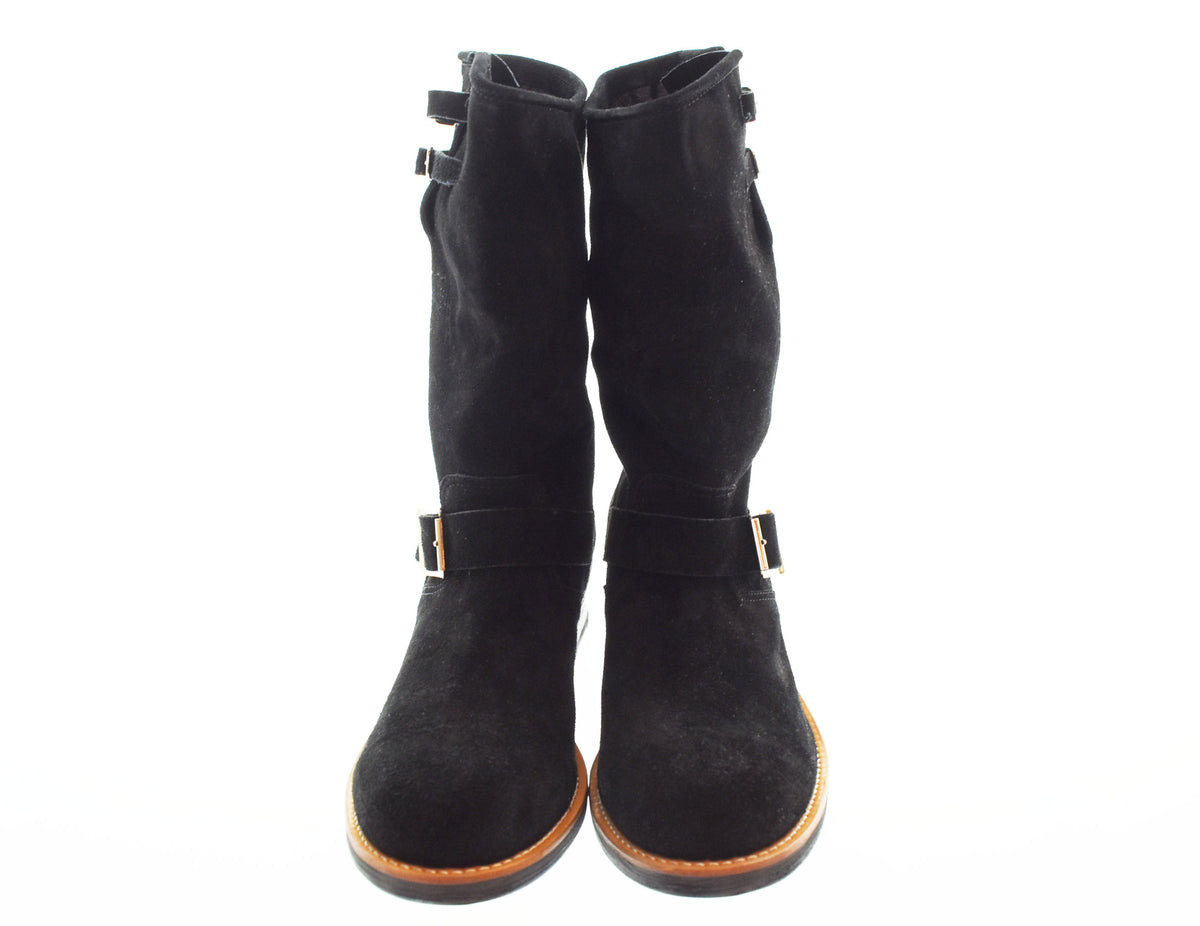 ルードギャラリー RUDE GALLERY BLACK REBEL LEATHER ENGINEER BOOTS