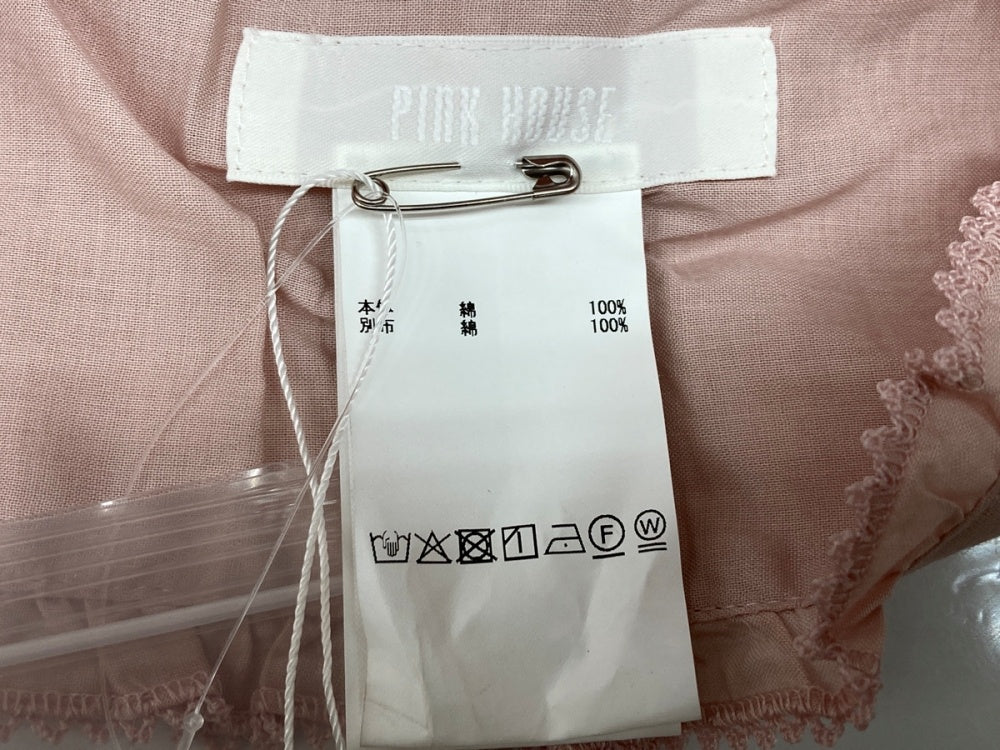 ピンクハウス　サッシュベルト　ホワイトシフォンフリルベルト 買うファッション - ピンクハウス サッシュベルト ホワイトシフォン