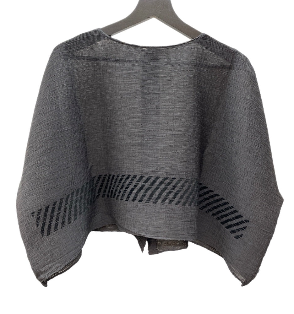 イッセイミヤケ ISSEY MIYAKE me ワッシャー シャツ ブラウス WASHER