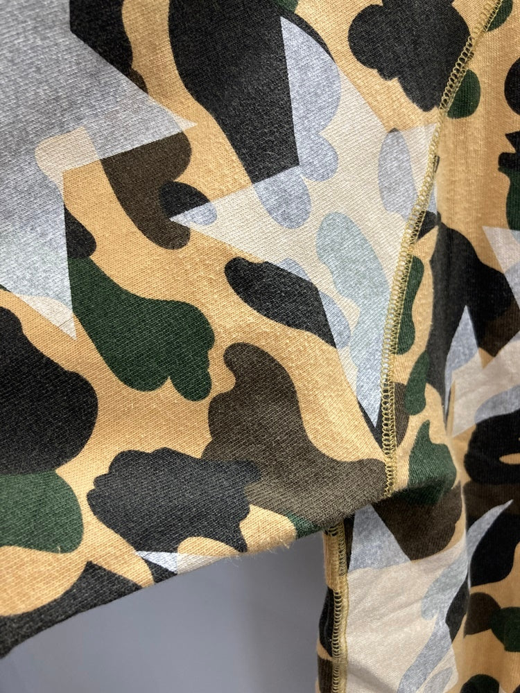 ア ベイシング エイプ A BATHING APE BAPE スター 猿カモ カモフラ 迷彩 フルジップ パーカー パーカ ベージュ Mサイズ  101MT-3048 | 古着通販のドンドンサガール