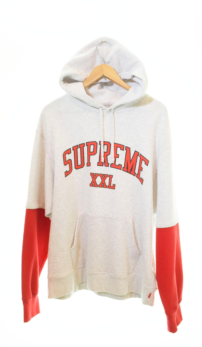 シュプリーム SUPREME 20SS XXL ロゴ プリント パーカー グレー パーカ 