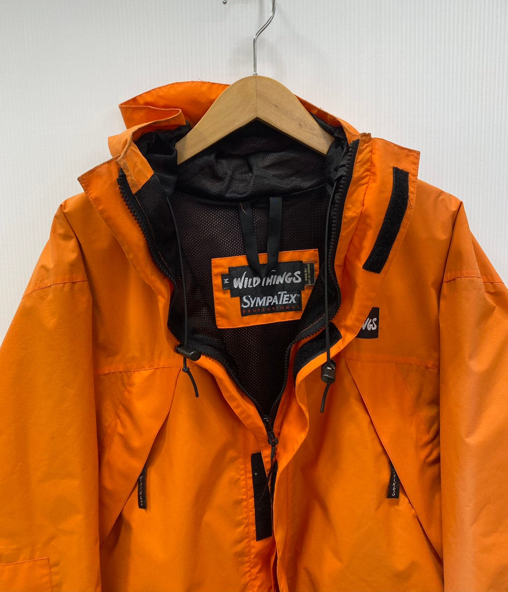 ワイルドシングス WILDTHINGS SYMPATEX DENALI JACKET マウンテンパーカ ナイロンジャケット ジャケット ロゴ オレンジ  Mサイズ 201MT-2229