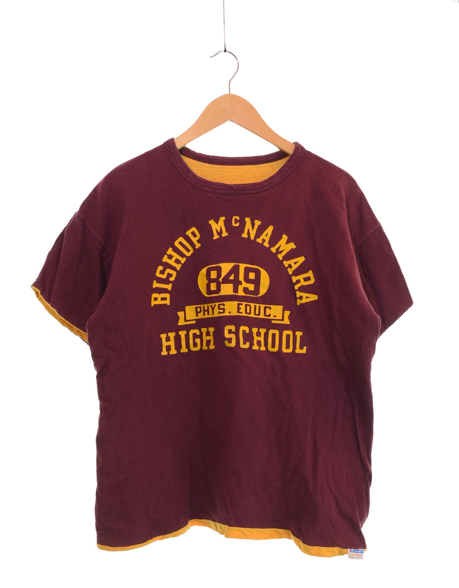 チャンピオン Champion 70s バータグ リバーシブルT 4段プリント