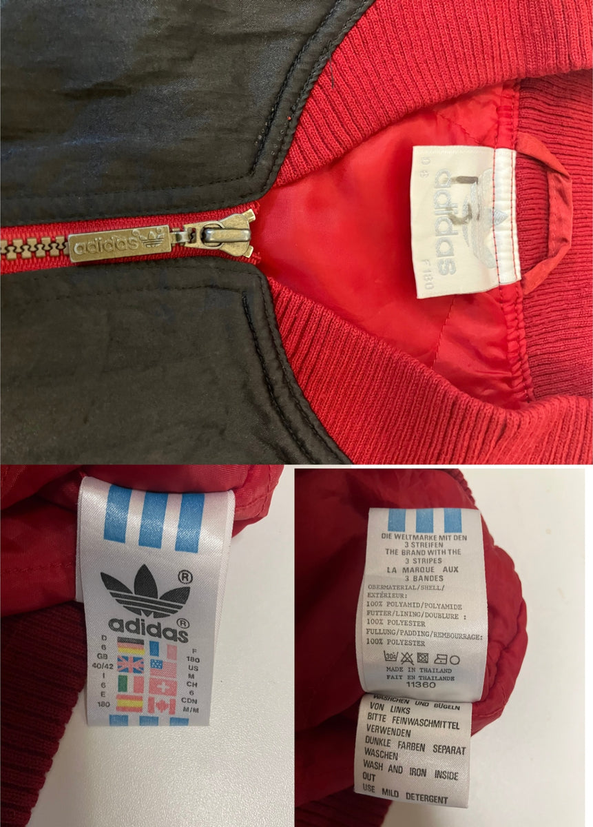 アディダス adidas 80's 80年代 サテンジャケット ブルゾン スカジャン