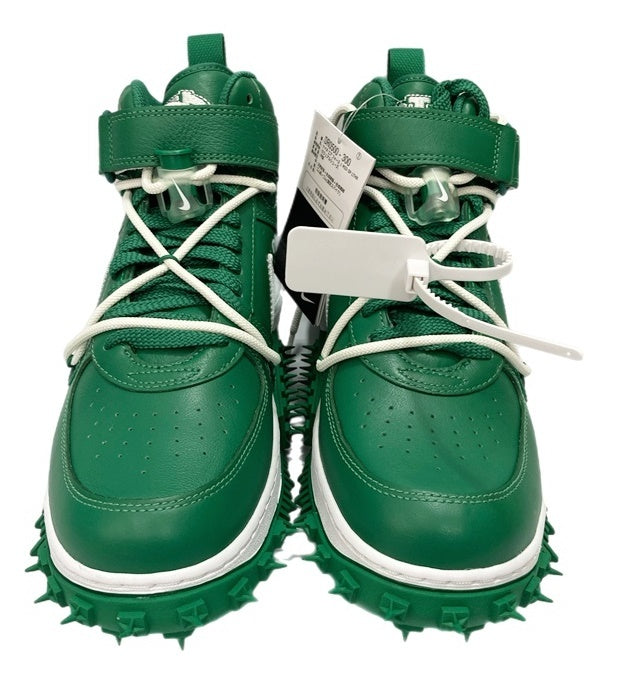 オフホワイト × ナイキ エアフォース1 ミッド パイングリーン オフ