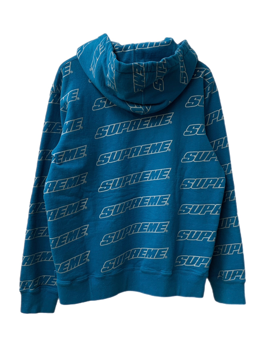 Supreme repeat zip up hooded sweatshirt shop