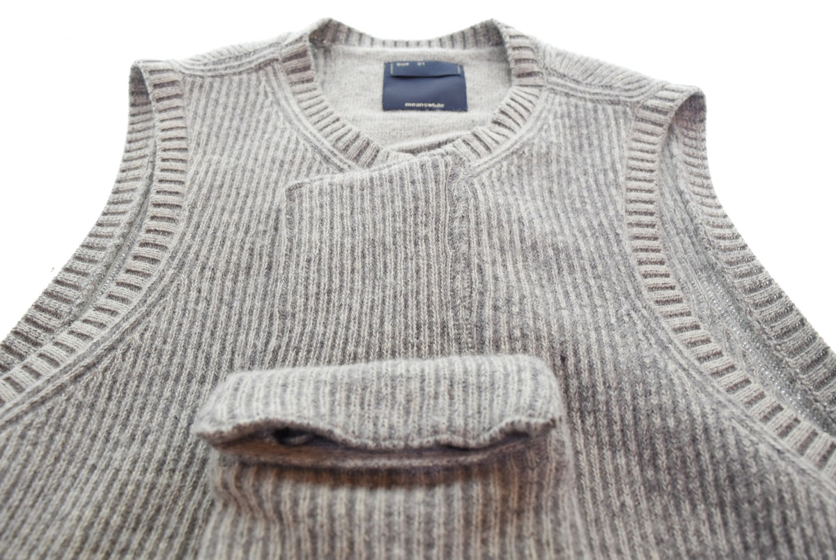 ミーンズワイル meanswhile Body Armor Knit Vest ボディ アーマー