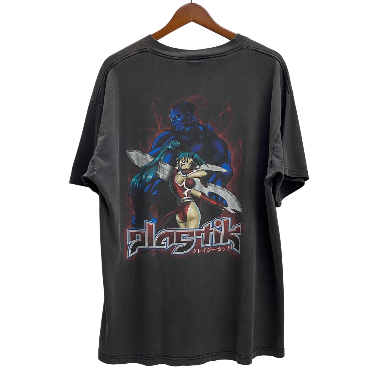 Ms207 古着　90s PLASTIK クレイジーカット　Tシャツ　アニメ Ms207 古着 90s PLASTIK クレイジーカット Tシャツ アニメ