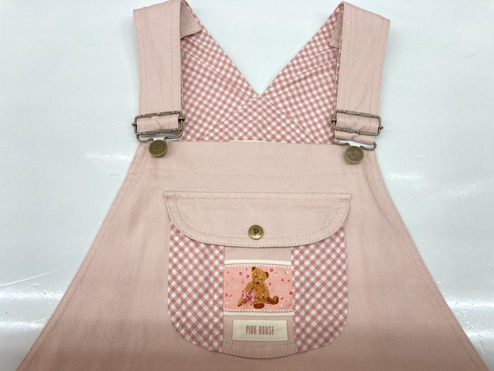 ピンクハウス PINK HOUSE ギンガムチェック使い サロペット スカート
