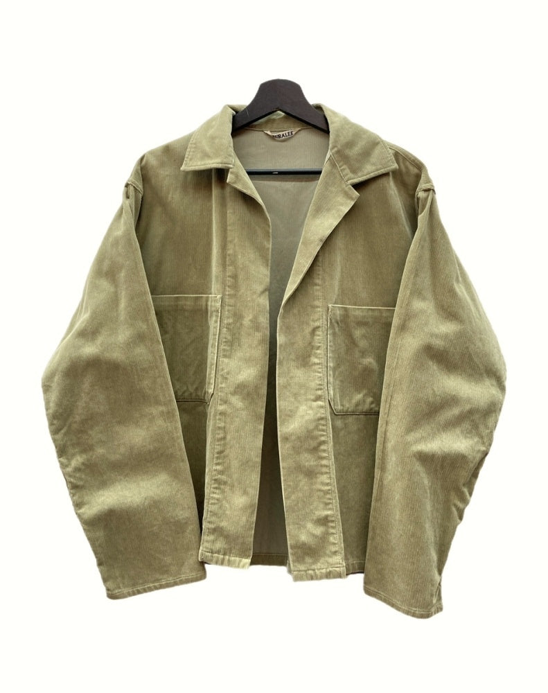 オーラリー AURALEE WASHED CORDUROY SHIRTS JACKET