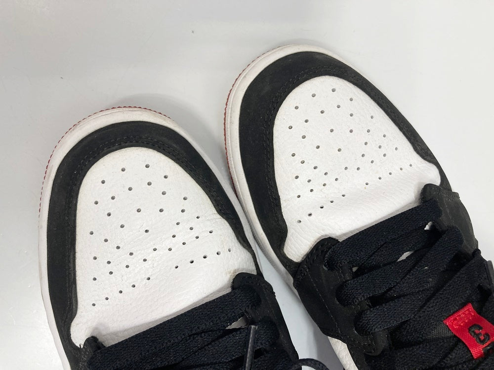 ジョーダン JORDAN Nike Air Jordan 1 Low Black Toe ナイキ エアジョーダン 1 ロー ブラックトゥ 白 赤 黒  553558-116 メンズ靴 スニーカー ホワイト 27cm 101-shoes1482