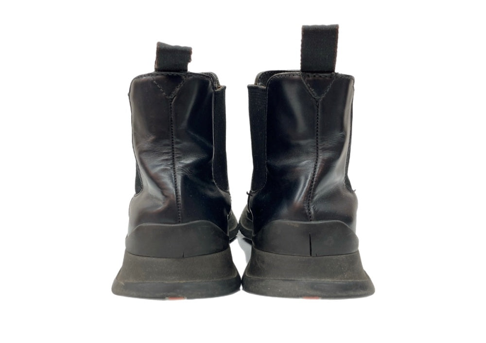 プラダ PRADA LEATHER SIDE GORE BOOTS レザー サイド ゴア ブーツ