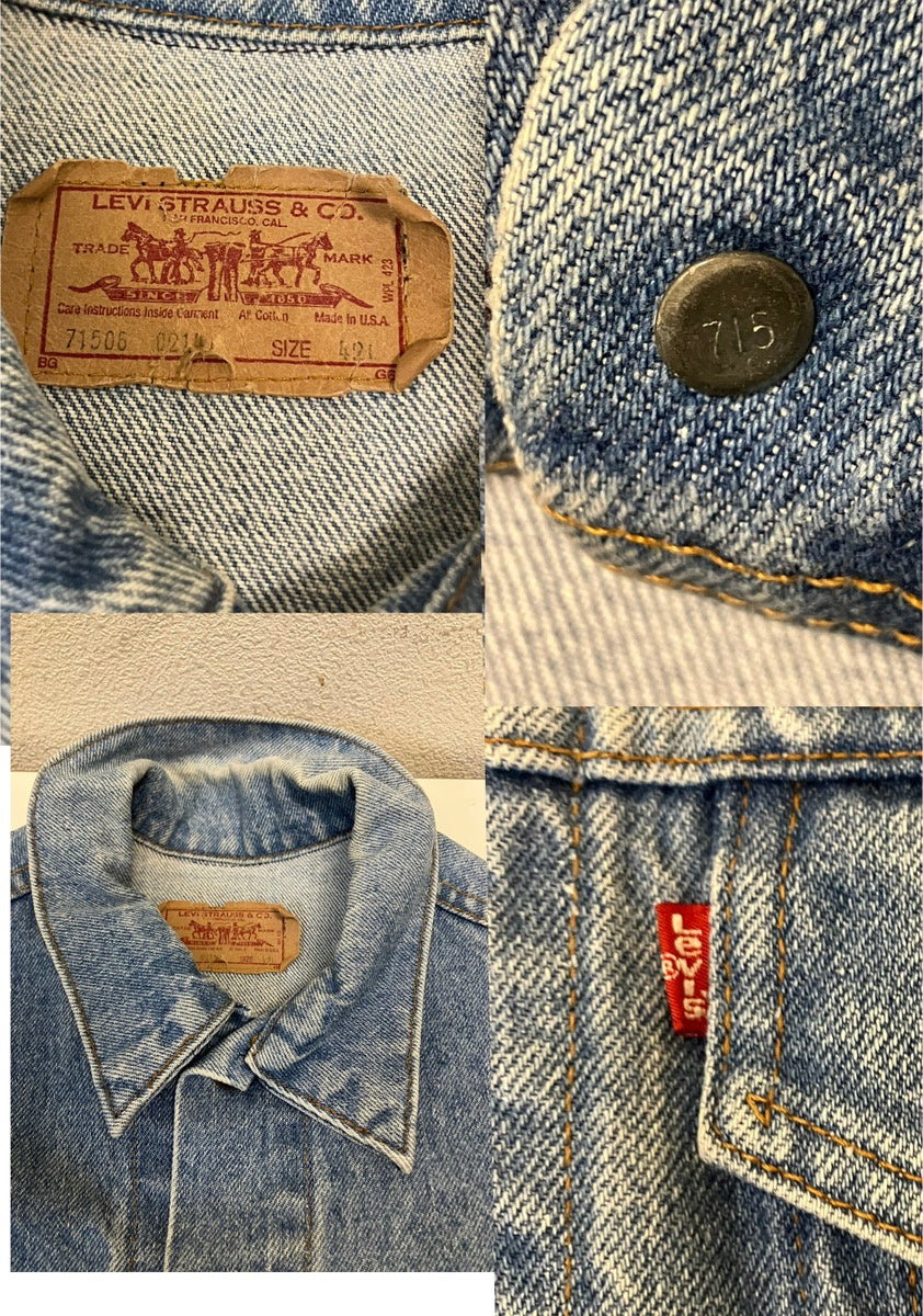 リーバイス Levi's 80's〜90's 71506-0214 ボタン裏715刻印 made in