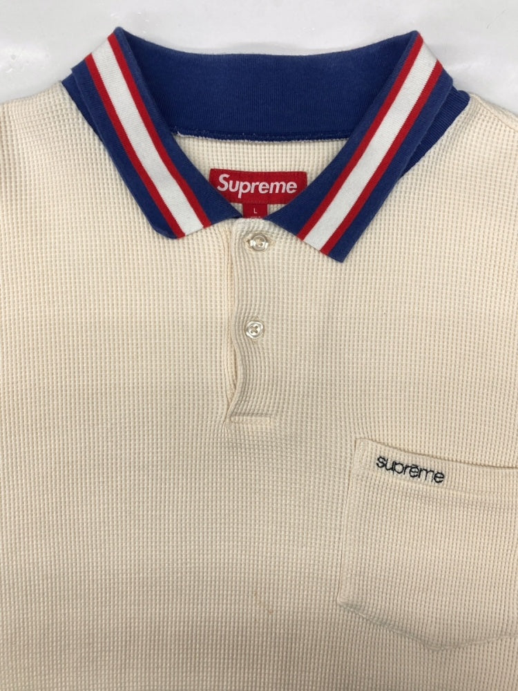シュプリーム SUPREME 23AW Thermal L/S POLO サーマル 長袖 ポロ ロン
