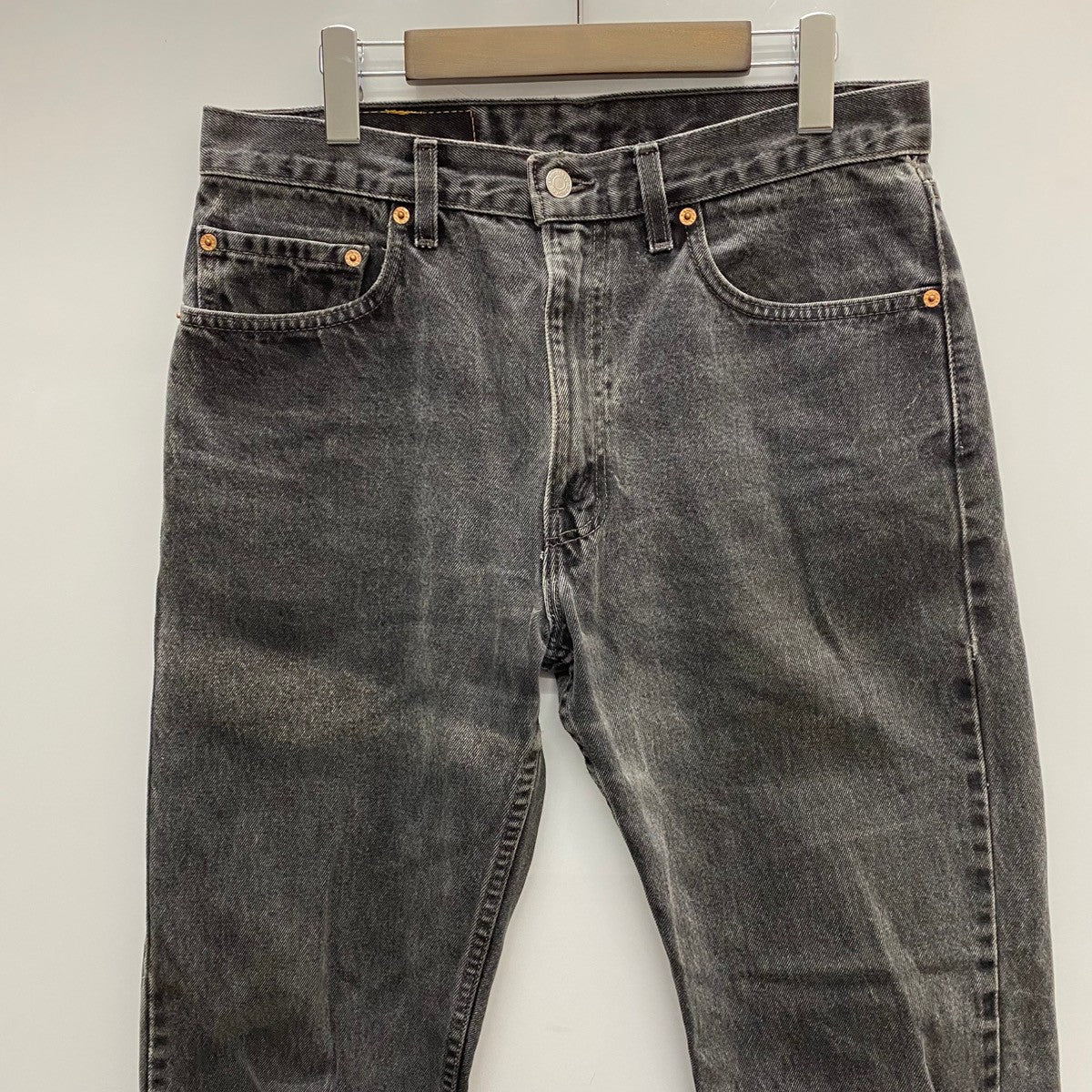 90's levi's 505 ブラック リーバイス31 後染めUSA 90's Levi's 505 PIECE-DYEING BLACK JEANS MADE IN USA W34L34
