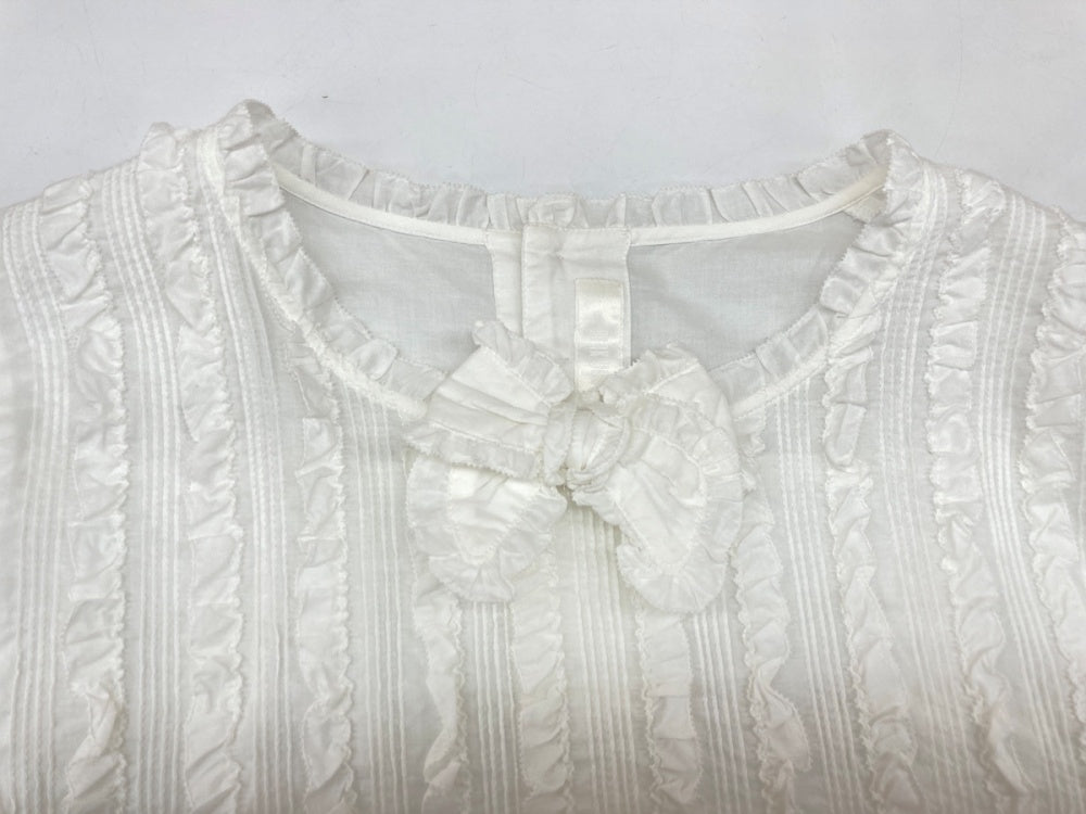 ピンクハウス PINK HOUSE 23AW フリルいっぱい ローンオーバー