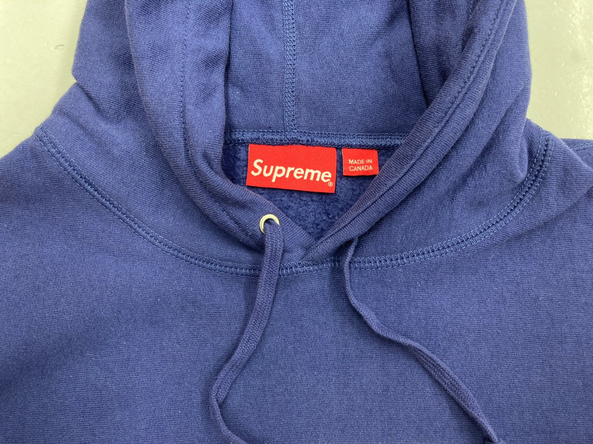 シュプリーム SUPREME 21SS KAWS Chalk Logo Hooded Sweatshirt カウズ チョーク ボックスロゴ フーデッド  スウェットシャツ 紺 青 パーカ ロゴ ネイビー Sサイズ 104MT-715 | 古着通販のドンドンサガール