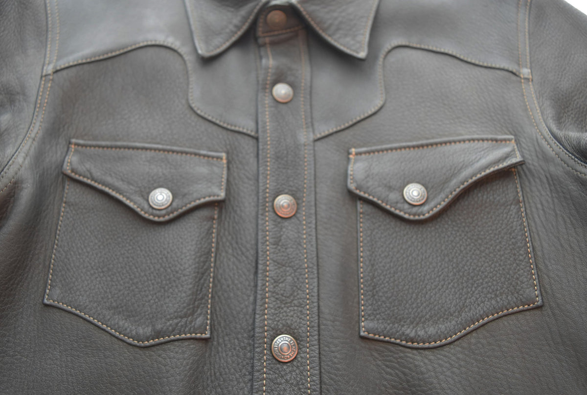 ザフラットヘッド THE FLAT HEAD DEERSKIN SHIRT ディアスキン
