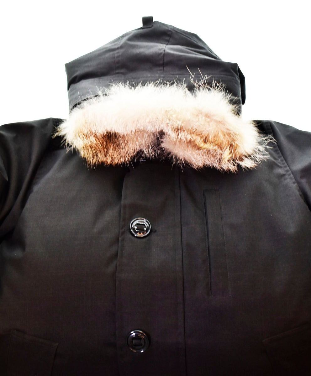 カナダグース CANADA GOOSE JASPER PARKA JACKET ジャスパー ダウンジャケット 黒 68F8490 ジャケット  ワンポイント ブラック SSサイズ 103MT-548 | 古着通販のドンドンサガール