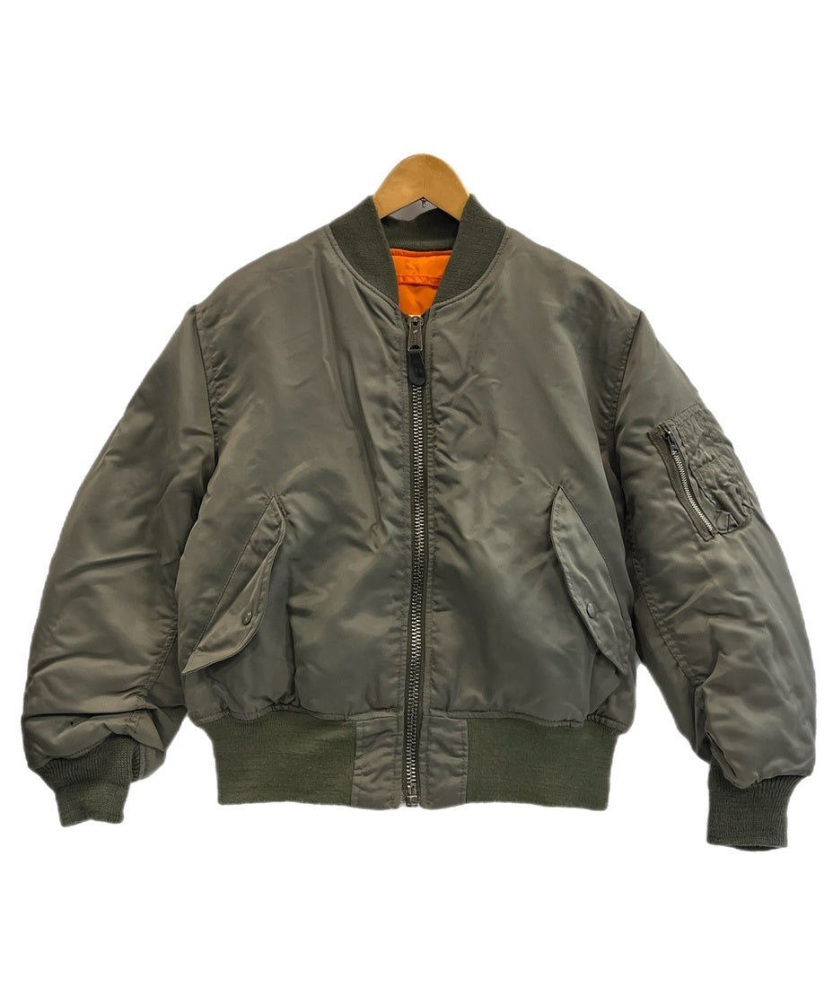 ヒューストン HOUSTON H.S.T MA-1 フライトジャケット スカル刺繍