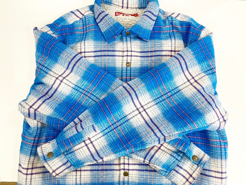 ジャケット・アウター Supreme Lined Flannel Snap Shirt Blue XL 楽天市場】Supreme 23aw Lined Flannel Snap Shirt Size-L