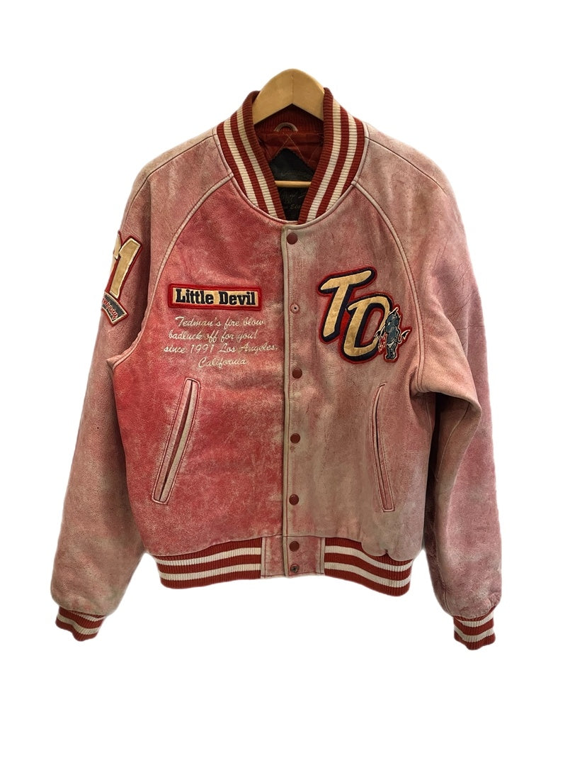 テッドマン TEDMAN TED COMPANY テッドカンパニー レザースタジャン 赤