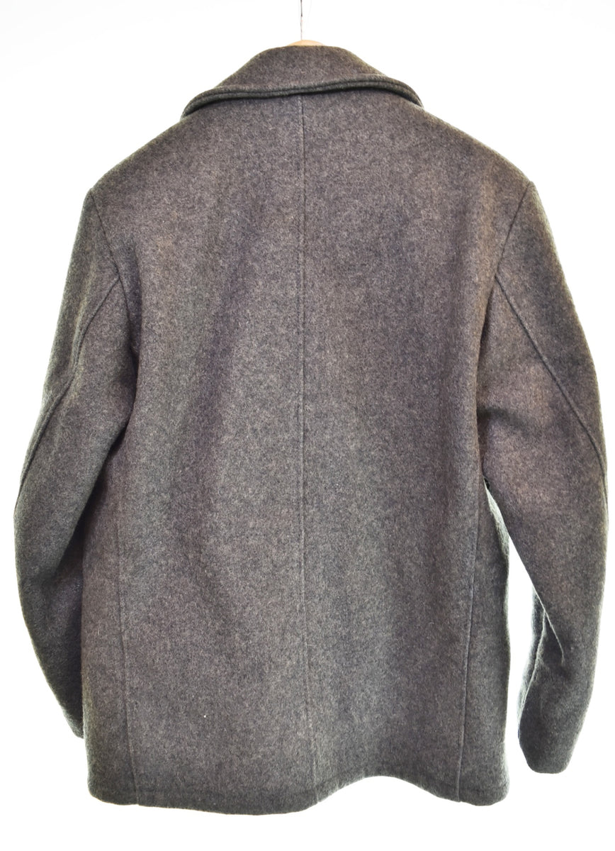 ショット SCHOTT ウール シングル ピーコート 38 38 ジャケット グレー