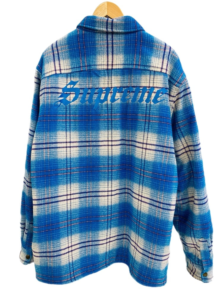 ジャケット・アウター Supreme Lined Flannel Snap Shirt Blue XL Thermal Lined Zip Up Flannel Shirt - Shop - Supreme