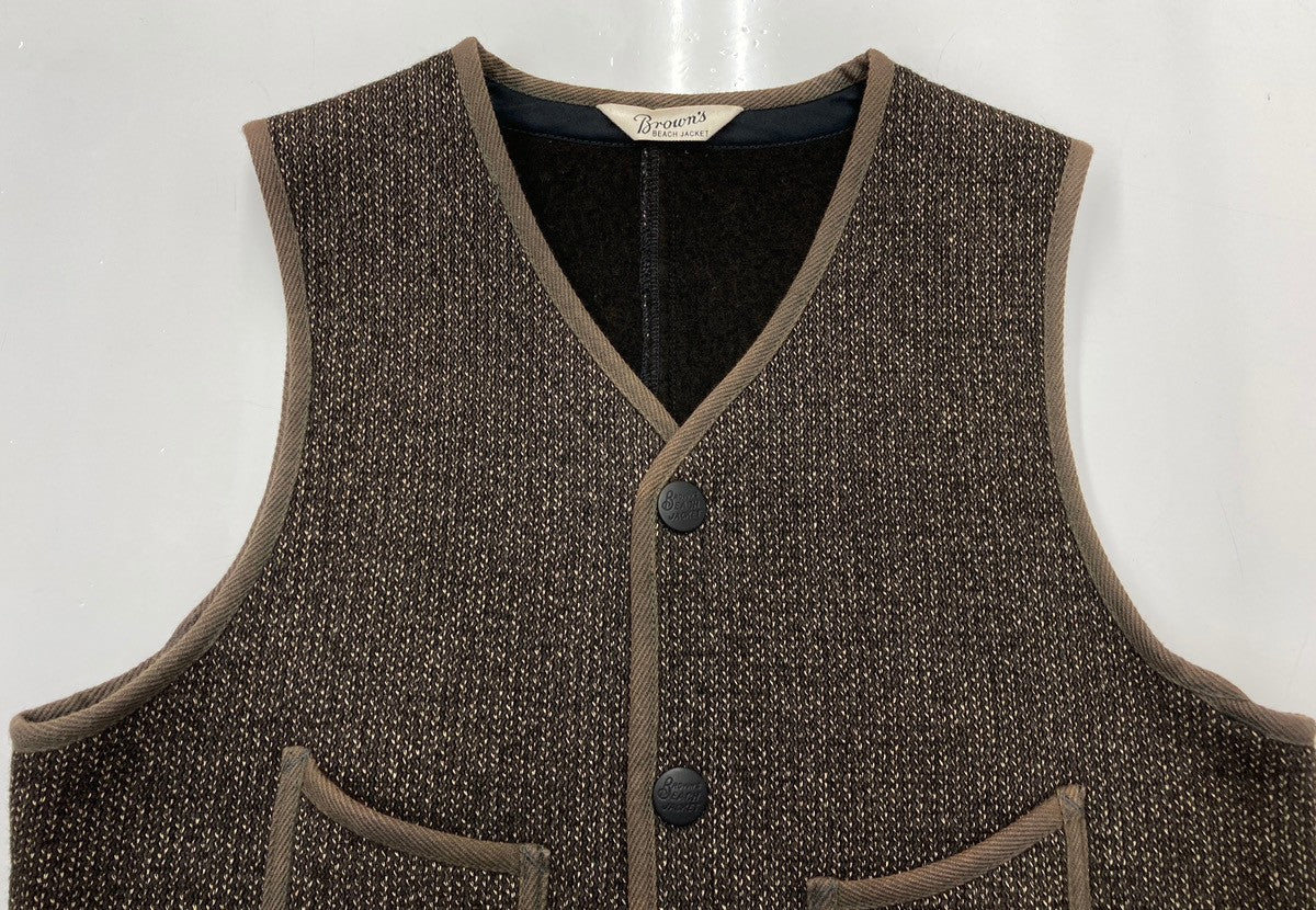 tenderloin Brown’s Beach ベスト　ブラウンズビーチ BROWN'S BEACH ,LOW NECK BEACH VEST. | andPheb Staff Blog