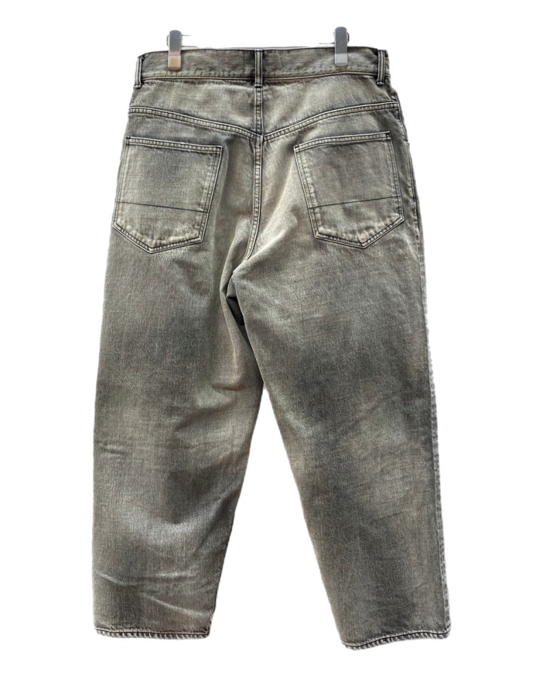 アンセルム ANCELLM SELVEDGE TAPERED 5P BLACK DENIM PANTS