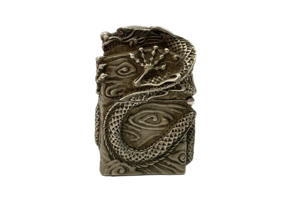 ジッポー ZIPPO Dragon ドラゴン 龍神 オイル ライター 銀