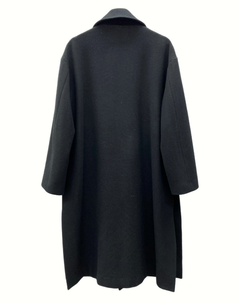 美品　クルニ　CULLNI ロングコート　タブチェスターコート　ブラック 1 CULLNI（クルニ）の「【CULLNI exclusive / クルニ エクスクルーシブ