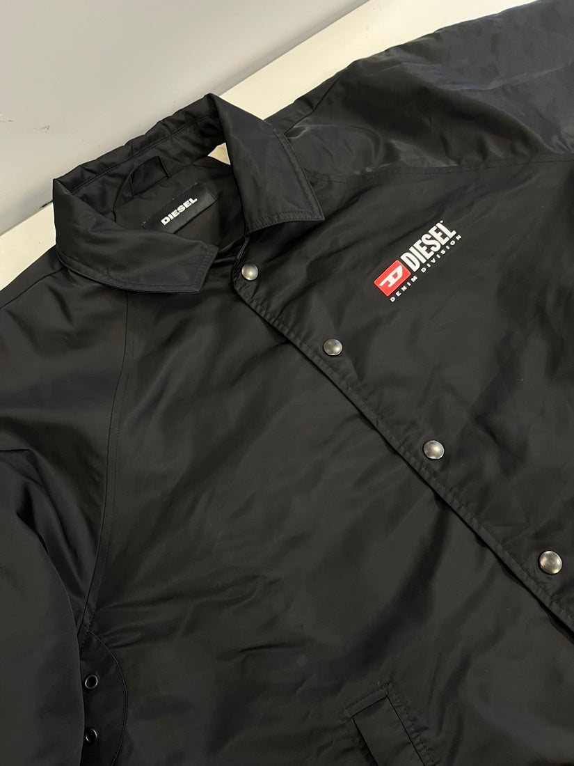 ディーゼル DIESEL コーチジャケット ナイロンジャケット 中綿 黒