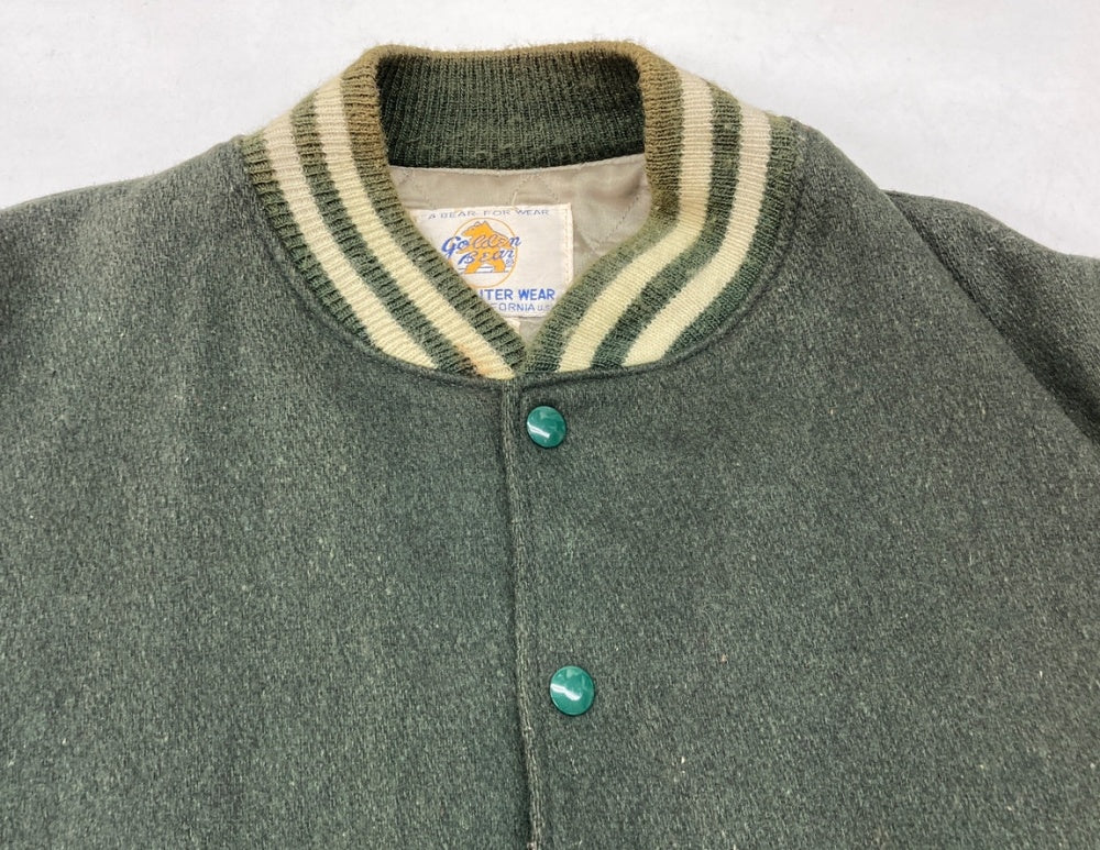 ゴールデンベアー GOLDEN BEAR 70s～80s スタジャン 袖レザー アーム