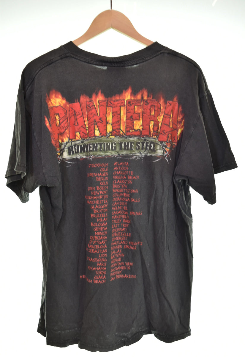 レアT PANTERAツアーTシャツ ロックバンド古着 vintage バンド band 00s PANTERA パンテラ ツアー クルーネック 半袖 プリント
