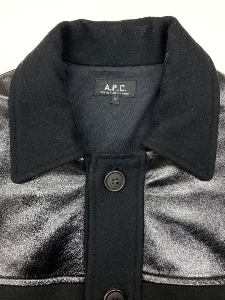 【フランス製】アーペーセー　ウールジャケット　ヴィンテージ　黒　K1427 Early 90s “A.P.C.” F-2 sampling military jacket black 90年代