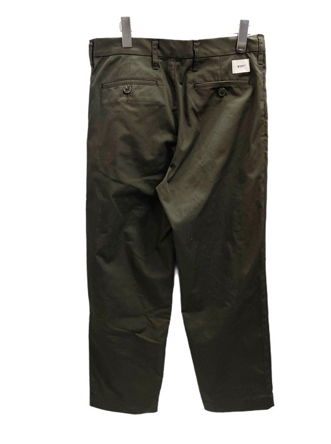 ダブルタップス WTAPS CREASE TROUSERS クリースト ラウザーズ 22AW MADE IN JAPAN 222BRDT-PTM04  ボトムスその他 無地 カーキ サイズ 02 101MB-411