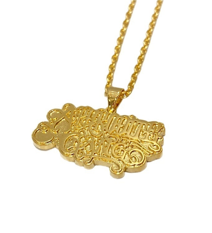 アフロディーテギャング APHRODITEGANG BUDS POOL 舐達麻 CLASSIC LOGO NECKLACE  メンズジュエリー・アクセサリー ネックレス・ペンダント ゴールド 101goods-120 | 古着通販のドンドンサガール