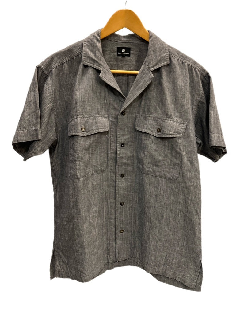 ISSEY MIYAKE 半袖シャツ(ライトグレー) uCqmR5CBQyzMevE1eeeacB9AHiLqq1