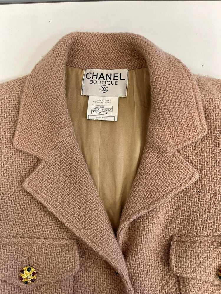 シャネル CHANEL CHANEL BOUTIQUE 96A ウールツイードジャケット 金