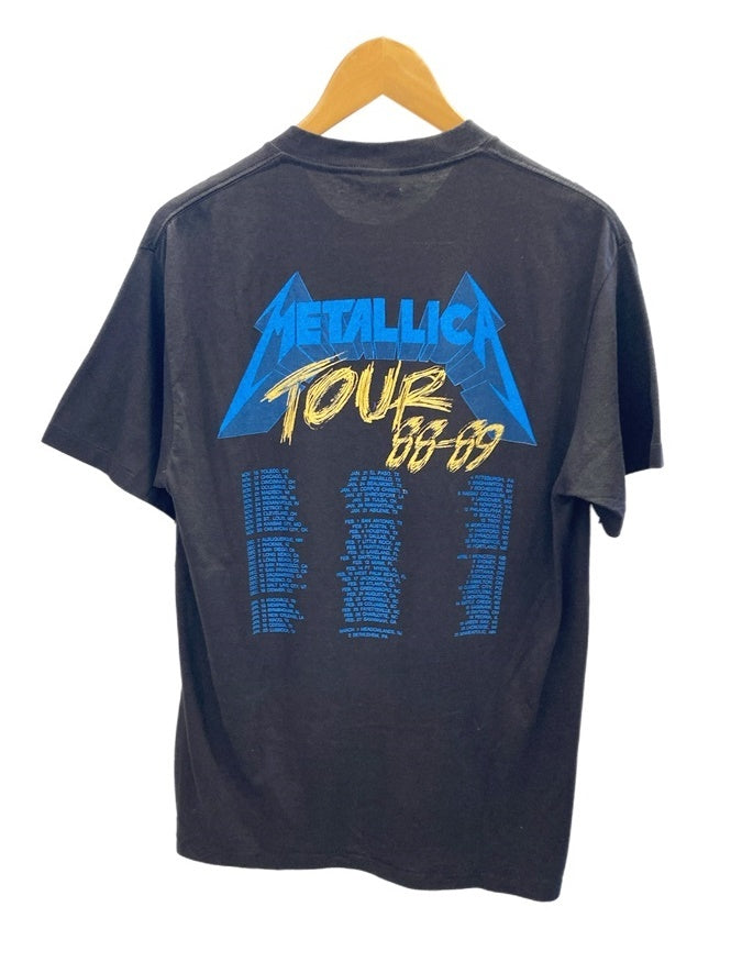 バンドTシャツ BAND-T 80s Vintage ヴィンテージ METALLICA メタリカ 88-89 ツアーTシャツ 黒 袖シングル US古着 XL  Tシャツ ブラック LLサイズ 101MT-2711 | 古着通販のドンドンサガール