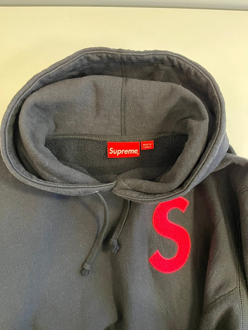 シュプリーム SUPREME S Logo Hooded Sweatshirt Black エスロゴ