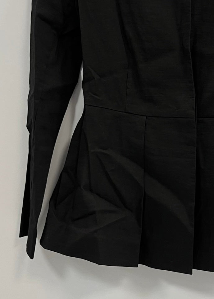 セオリー theory リネンジャケット 麻 ライトアウター 黒