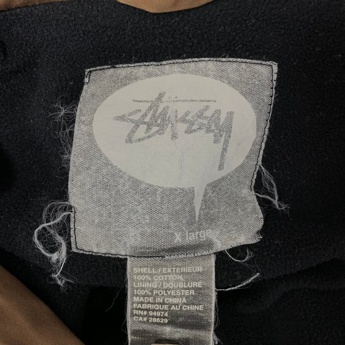 ステューシー STUSSY 00s ファイヤーマンコート ジャケット ブラウン