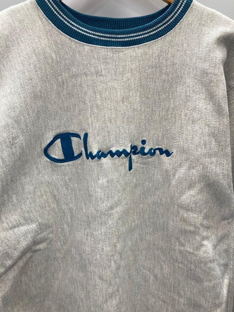 USA製 Champion Reverse Weave ブラック M 刺繍タグ 90s Champion Reverse Weave Sweatshirt 黒 L チャンピオン